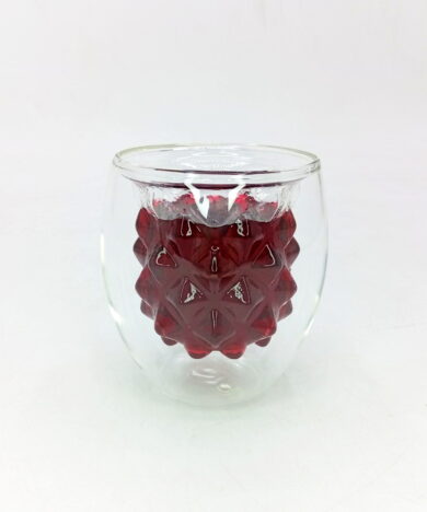 Alternative view of ماگ دوجداره  شیشه ای طرح آناناس250ml-کد820