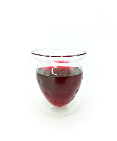 Alternative view of گیلاس شیشه ای پایه داردوجداره250ml-کد821