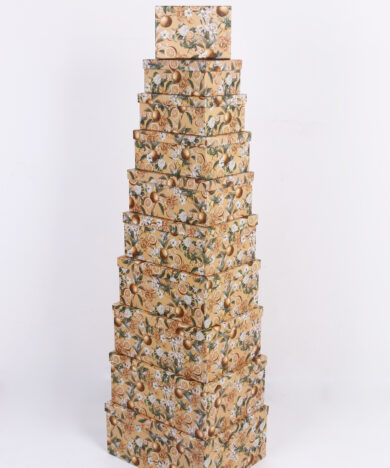 Alternative view of جعبه 10تکه طرح پرتقال و گل -کد7033