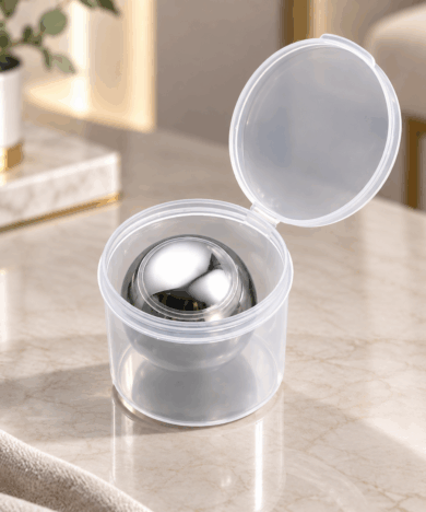 Alternative view of پک یخ گرد تکی نقره ای -کد5840