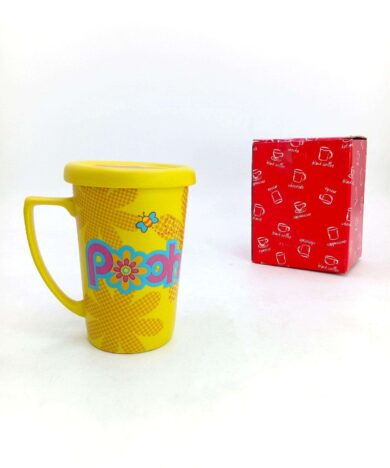 Alternative view of HAPPY POOH MUG 3D با درب-کدT196