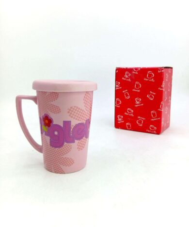 Alternative view of PIGLET PINK MUG 3D با درب-کدT199